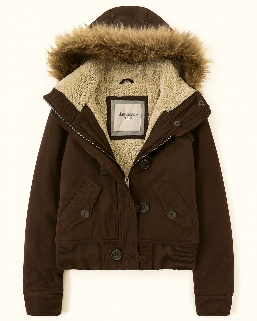 Sherpa-Lined Winter Coat